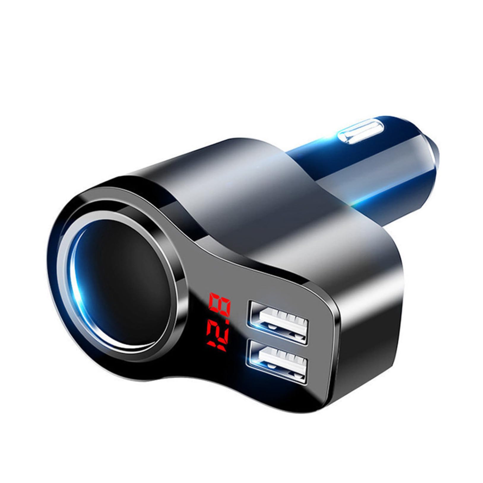 Angoily Cargador De Coche Carga Rápida Cargador De Móvil USB Doble Adaptador Carga Rápida Protección contra Sobrecarga y Cortocircuito
