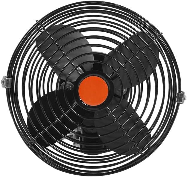Summer Mute 12V Electric Fan All Metal Material Ventilator Home Appliance Apply to Family Caravan Camping car for Boat(6 inch)