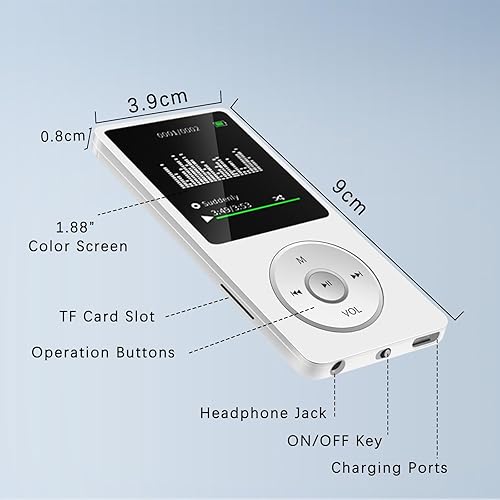 Miniatura 7 de Reproductor MP3 de 64 GB con Bluetooth y altavoz