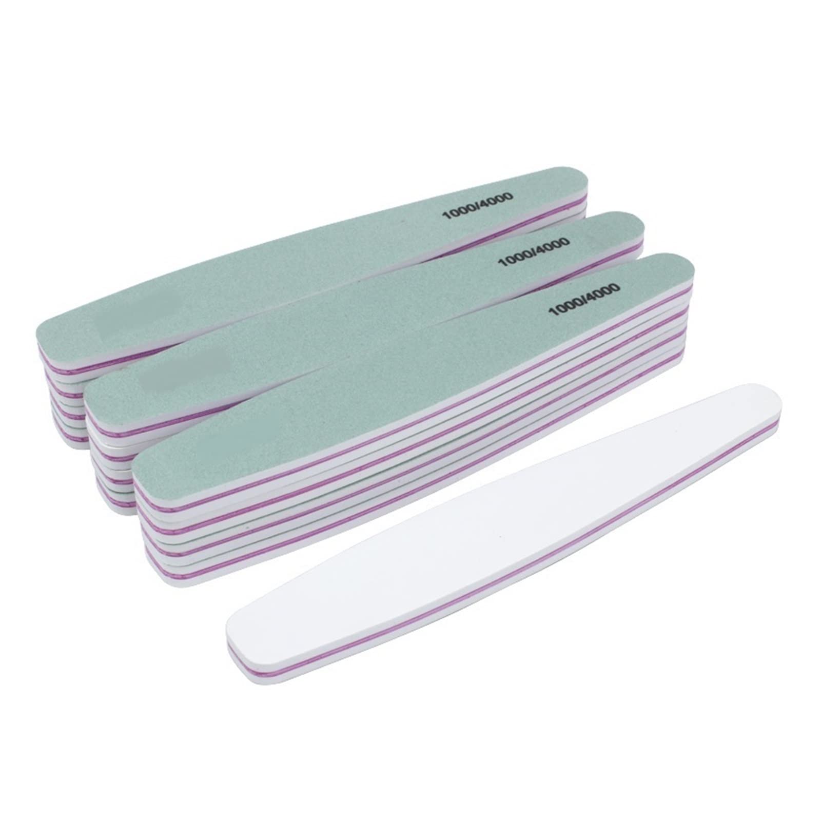 TRUSTTWO 50Pcs Spugna Nail Buffer Fit for Manicure Nail File 1000/4000 Nail Art Levigatura Lime Pedicure Double Sided Diamante Nail Shiner Strumenti The New