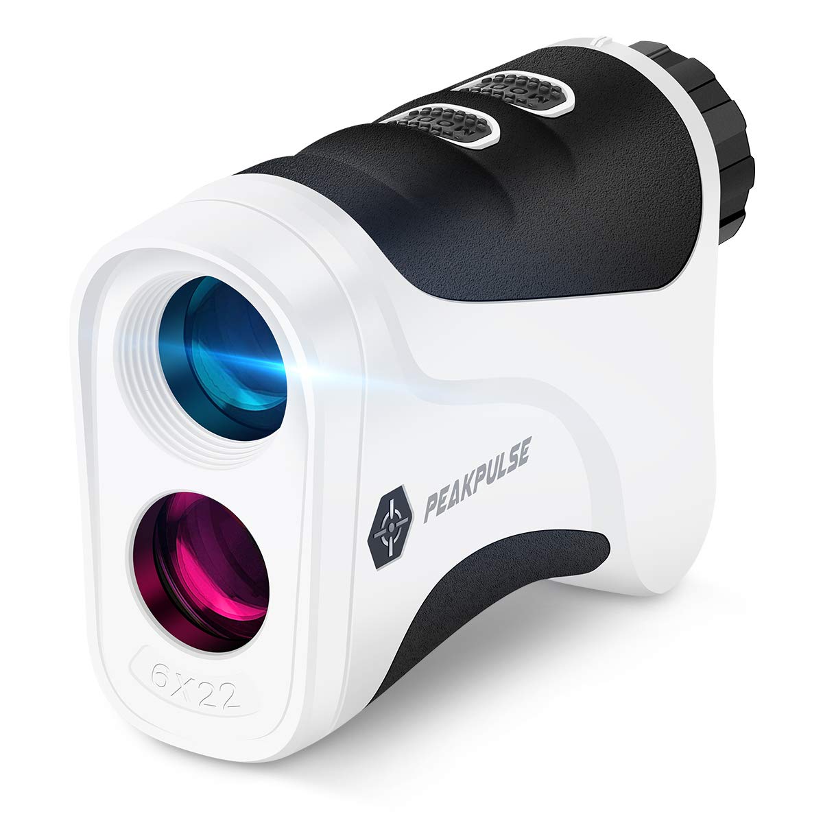 PeakPulse Télémètre Golf 660 Mètres avec Vibration de Verrouillage du Mât,6X Grossissement et Système de Mise au Point Rapide, L