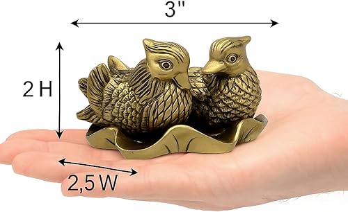 Miniatura 4 de Feng Shui chino mandarín Yuan Yang Love Birds estatua figurita decoración para el hogar y la oficina para el romance y el amor