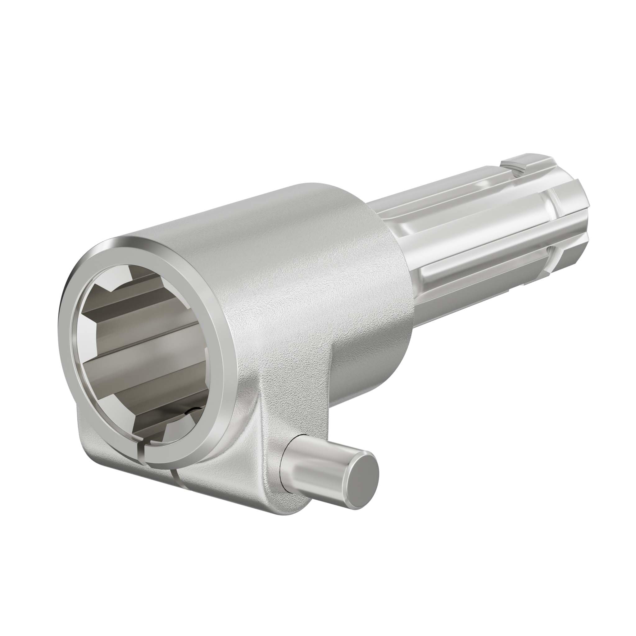WilTec Manchon de Prise de Force Cardan - Longueur 140 mm - Raccord logement 1 3/8" 6D - Raccord Sortie 1 1/8" 6D - Ø 36 mm/28,52 mm - Arbre cannelé de Tracteur