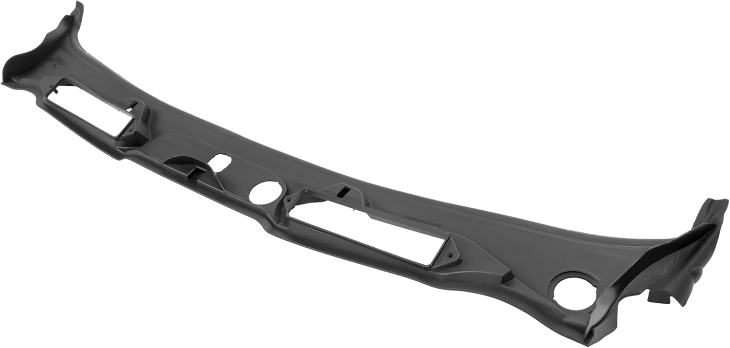 ALMULOO Windshield Wiper Cowl Compatible with 2006-2011 BMW M3 335xi 335d 330xi 330i 328xi 328i 325xi 325i Replace for 51717180743 51714362484 51717061964 Air Inlet Window Cowl Cover Plastic Black