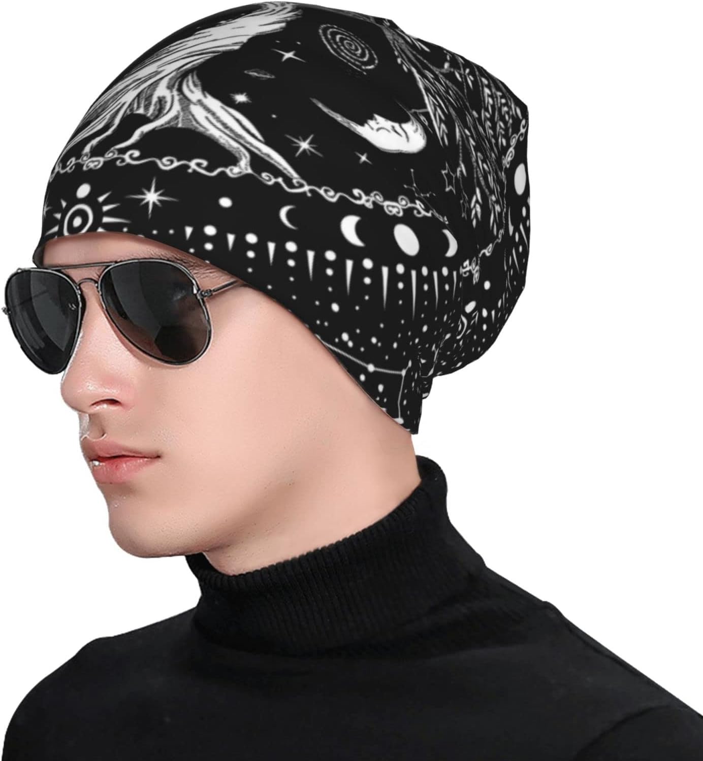 Casual Scarf Bandana Loose Hat Stretch Headwear Beanie Hat - Image 3