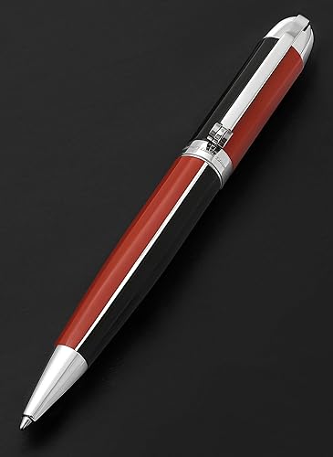 Miniatura 2 de Xezo Visionary - Bolígrafo mediano de latón y aluminio, lacado a mano en color rojo y negro. Numerado en edición limitada de 500. Disposición de