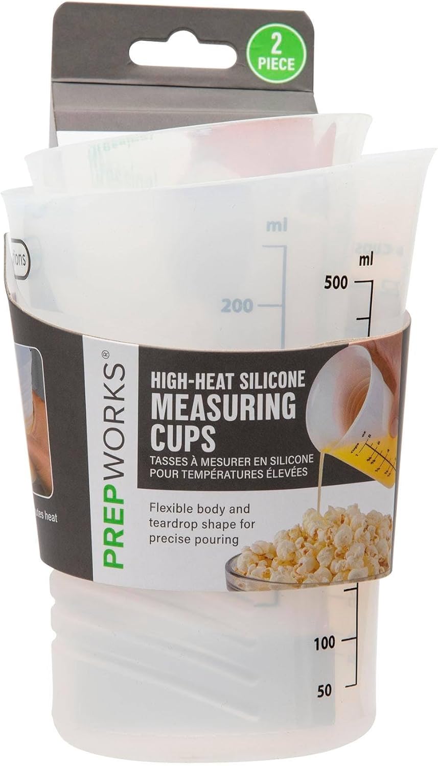 PREPWORKS Tool Measuring Cup, 2 Count, Clear
