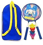 Kids Badminton Racket Set for 3 to 12 Years Old Kids Exercise Coordination High Elastic Nylon Thread Badminton Set for Kids(A), Kids Badminton Racket Set for 3 to 12 Years Old KiKids Badminton Ra