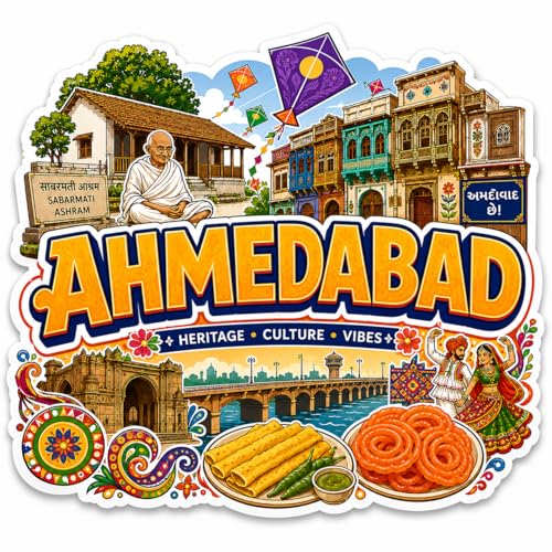 Image of Zesta Wooden Fridge Magnets Set | Refrigerator Decor Magnets for Kitchen | India Souvenir Fridge Magnet Collection | Wooden Magnet for Fridge Door Decoration (Ahemdabad)