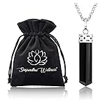 Sugandha Wellness Black Tourmaline Necklace - Natural Healing Crystal Pendant for Powerful Protection from Negative Energy. Stress Relief. Raw Stone Jewelry for Men & Women