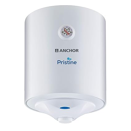 Anchor by Panasonic Pristine 25L Storage Water Heater (White) with Inlet/outlet Pipe