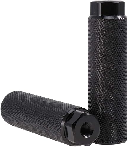 1 par de tacos de motocicleta para niños, 1 par de pedales de repuesto de metal para asiento de eje de acrobacia, accesorios de ciclismo, clavijas