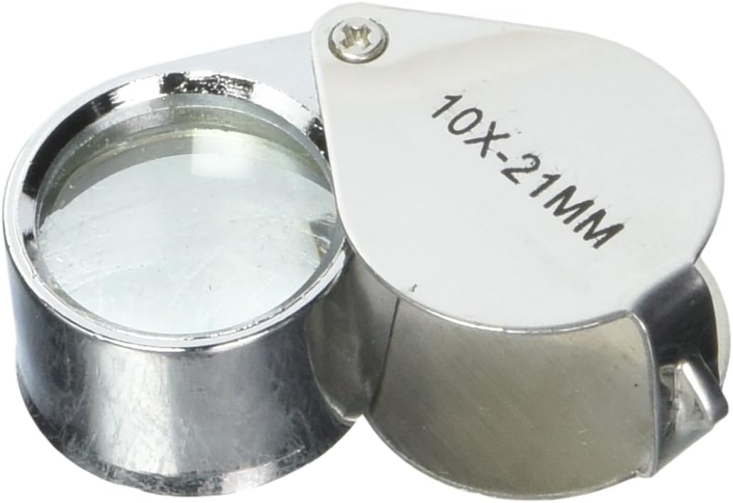Gadgets Collection Jewelers Jewelry Eye Loupe Folding Magnifier Magnifying Glass Lens (10X 21mm)
