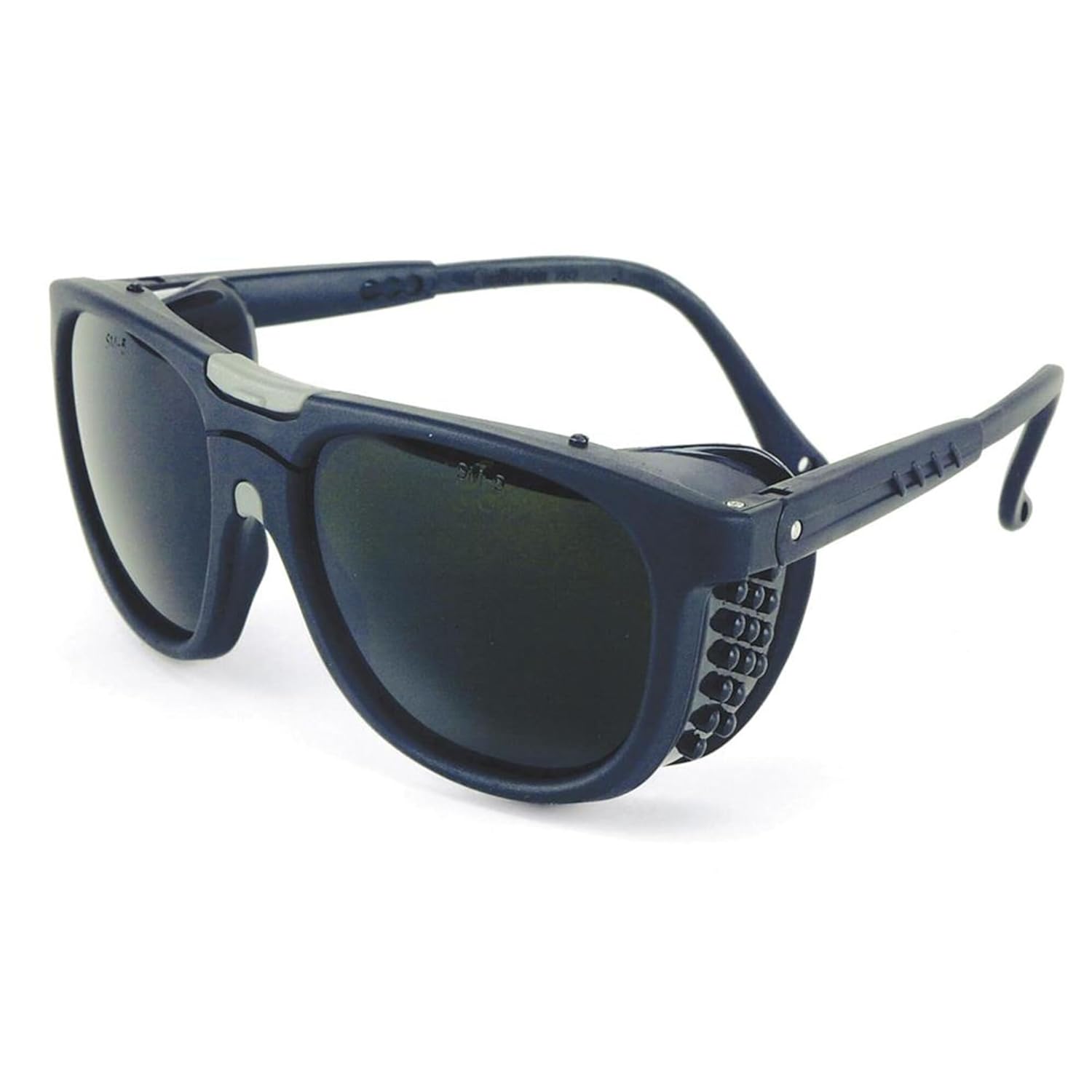 Sellstrom B5 Series Protective Eyewear with Adjustable Temples, Shade 5 IR Lens, Black Frame (Pack of 12), 74751