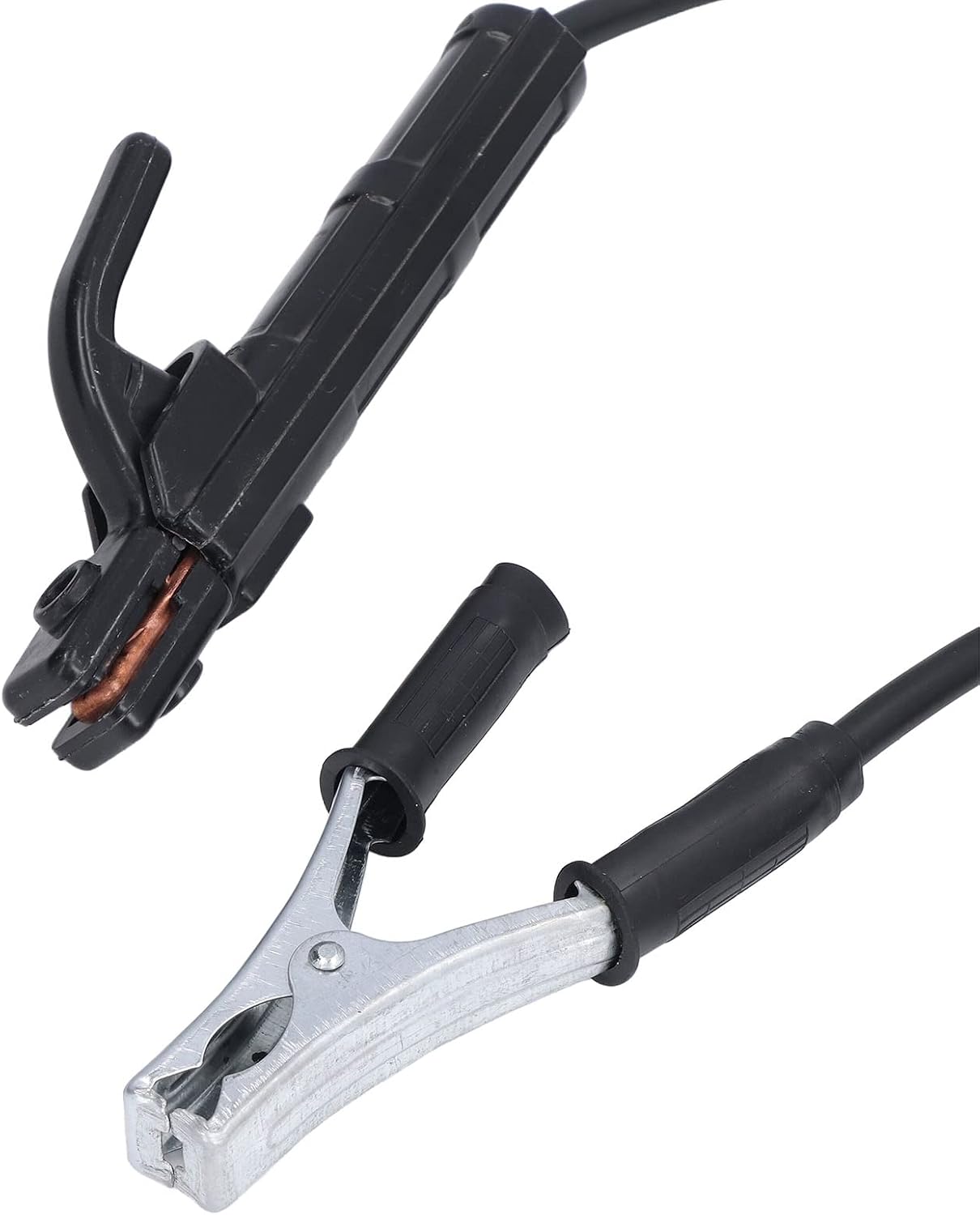 Ground Welding Clamp Set, 300A Ground Welding Earth Clamp Set, Copper Welding Ground Clamp with 1.5m Cable for ZX7 MMA Welding, Welding Clamps