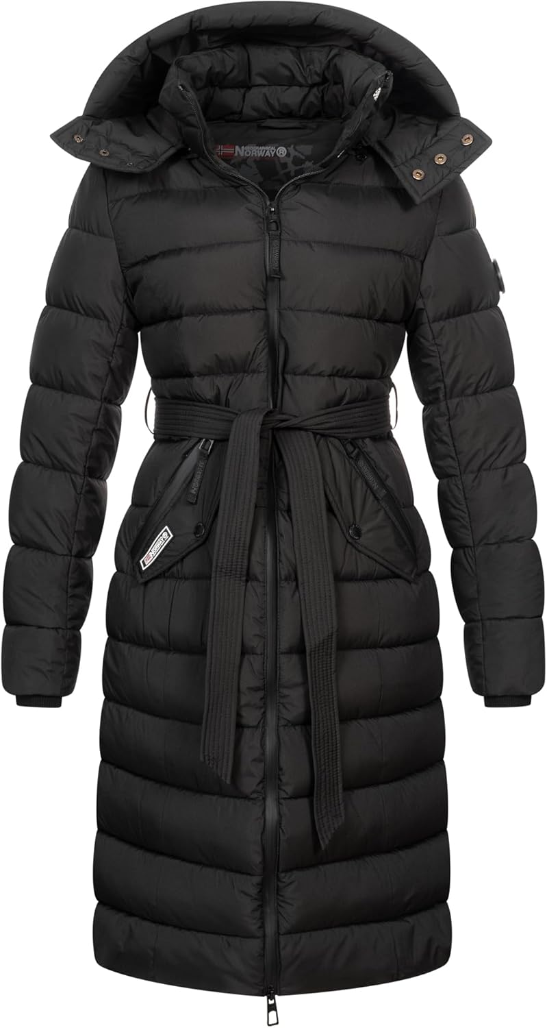 Steppmantel Damen Leicht Geographical Norway Damen-Parka – Lang