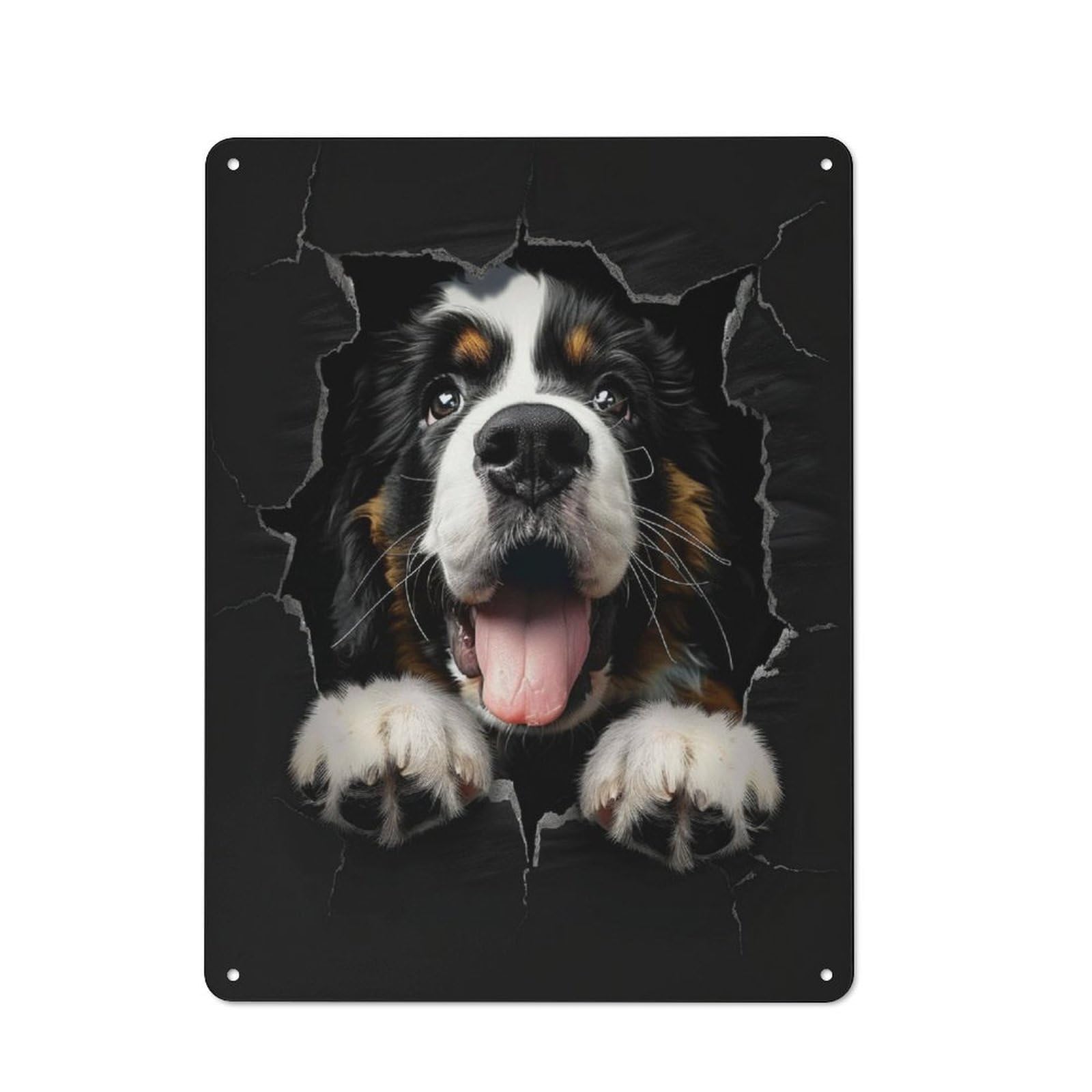 Junmoney Saint Bernard Retro Metal Sign 40X30cm For Bar Or Restaurant, For Kitchen And Home Bar Decor, For Home Office And Studio Walls