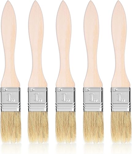 Miniatura 2 de Cepillo para cocer, 5 piezas de camping al aire libre, cepillo de aceite de hilvanado para parrilla, cepillo de cocina de madera para barbacoa,