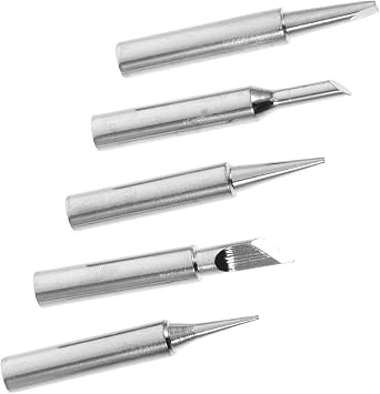 GLEAVI 5pcs Soldering Iron Tips Welding Tips for Precise Soldering Tasks Optimal Heat Conductivity Easy Installation
