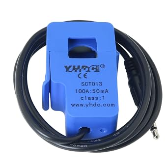 Current Transformer ZCZQC Blue SCT-013 0-100A Non-invasive AC Current Sensor Split-Core Clamp Open-Close Current Transformer
