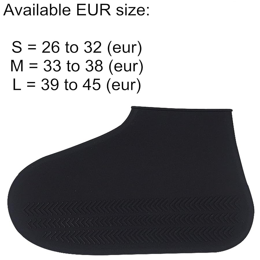 Copriscarpe In Silicone Antipioggia E Antiscivolo - Unisex Per Uomini, Donne E Bambini - Foto 4