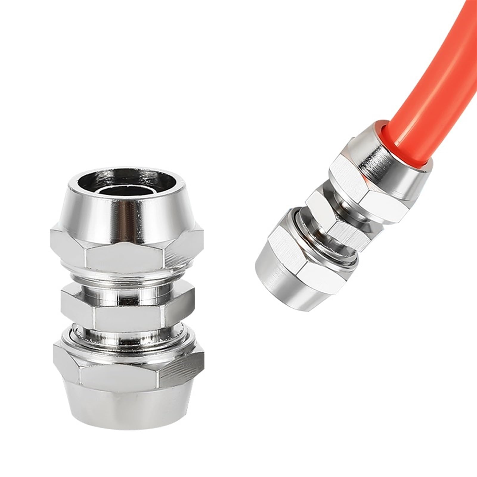 KLU4 KLU6 KLU8 KLU10 KLU12 KLU14 KLU16 Fittings Threaded Elbow Fitting Pneumatic Quick Connector 10Pcs(KLU16)