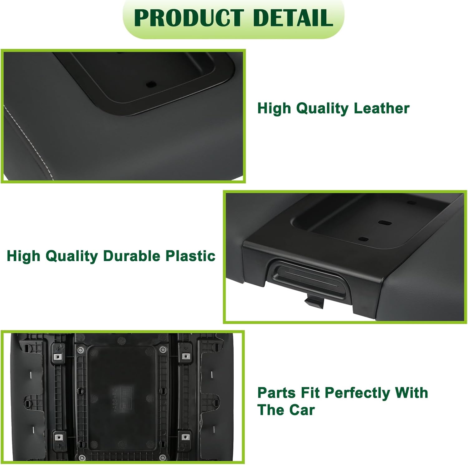 Front Seat Center Console Armrest Lid Black Compatible with 2014-2019 Chevrolet Chevy Silverado Suburban Tahoe GMC Sierra Yukon XL Replaces 22881398