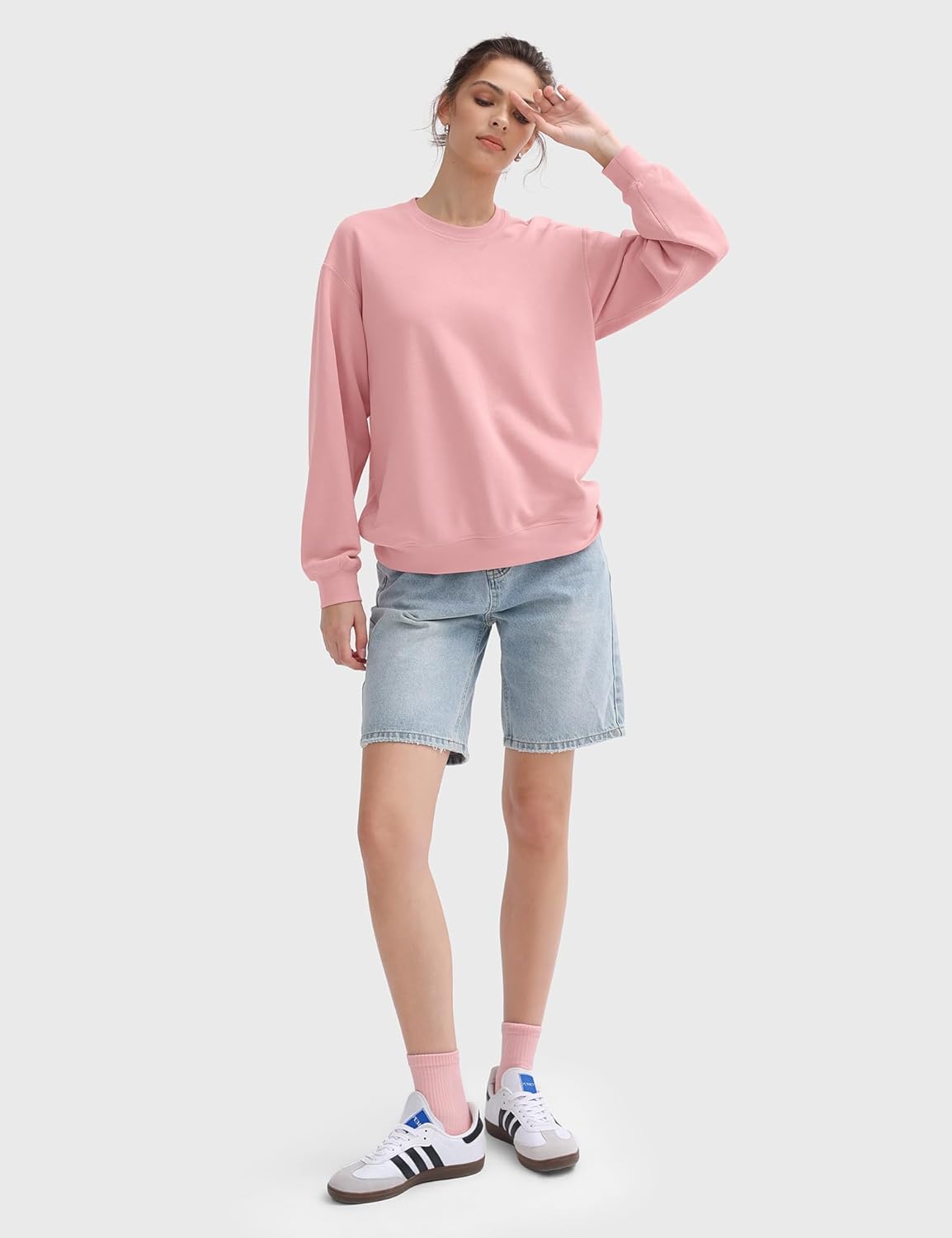 PUMIEY Women's Oversized Sweatshirt Crewneck Long Sleeve Loose Pullover Tops Fall Fashion Airy Collection - Image 6