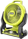 RYOBI ONE+ 18V Cordless Hybrid WHISPER SERIES 7-1/2 in. Fan (Tool Only), GREEN (PCL811B) - 2