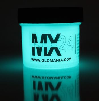 Aqua MX24 Extreme Glow in The Dark Paint Daytime Invisible Range 1oz