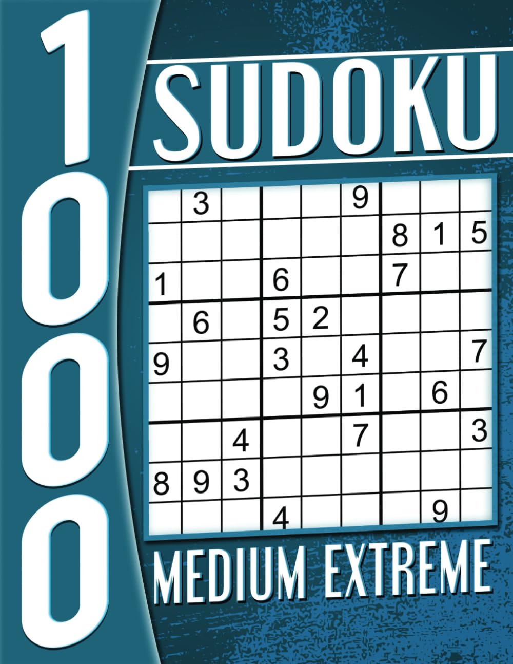 1000 Sudoku Books Adults Large Print Medium Extreme: Puzzles with Solutions, Activity Book for Adults and Seniors.