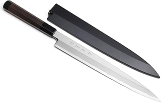 Yoshihiro Aonamiuchi Blue Steel #1 Yanagi Sushi Sashimi Japanese Knife (11.8'' (300mm), Rosewood Handle)
