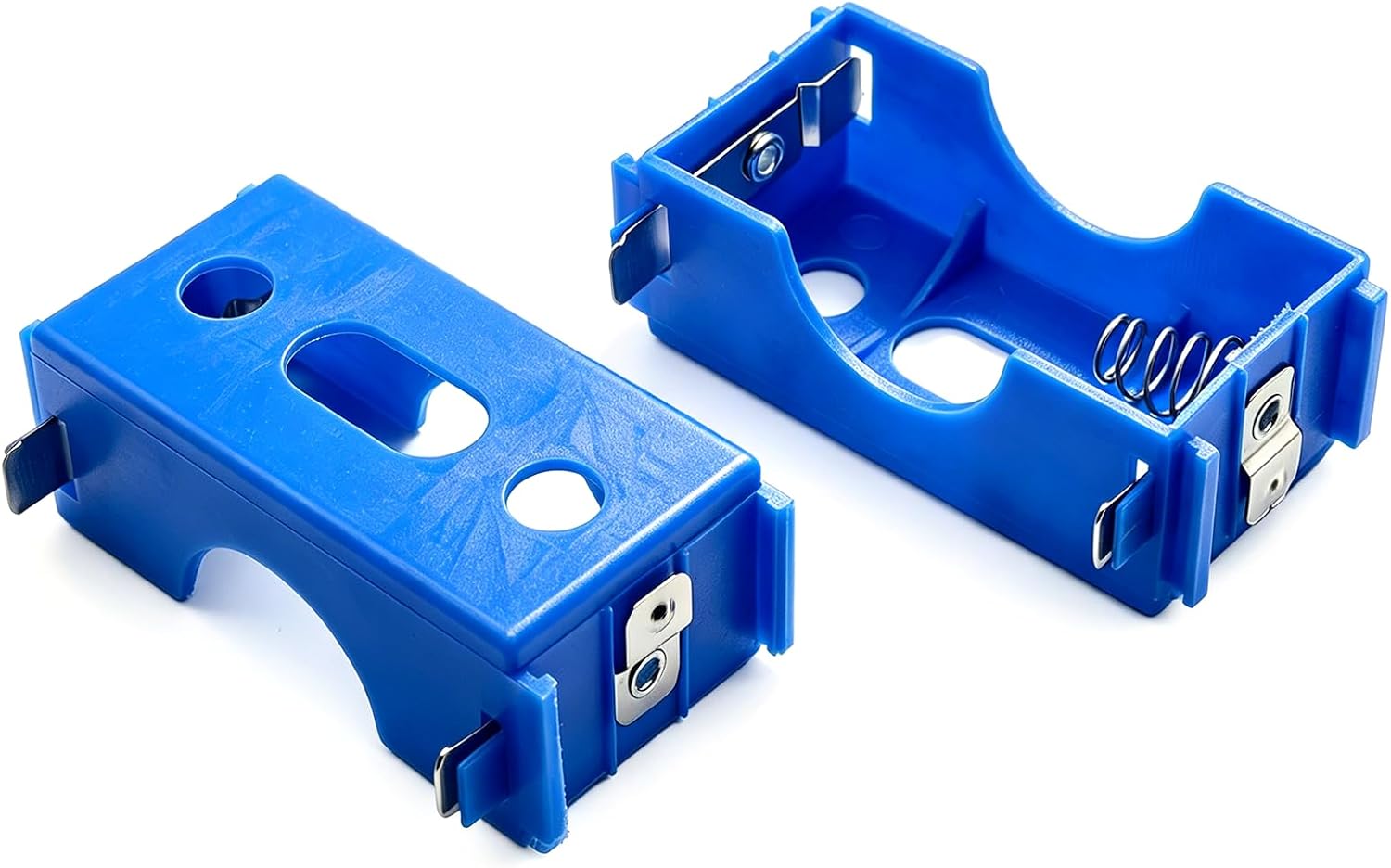 12 PCS D Cell Battery Holder for Teaching and Demonstrating Simple Series or Parallel Circuits in Physics Labs (Blue)