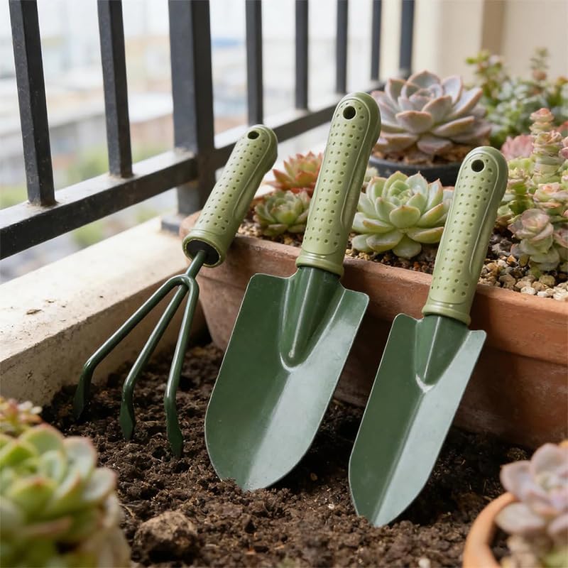 Set de 3 herramientas de mano para jardín miniatura 5