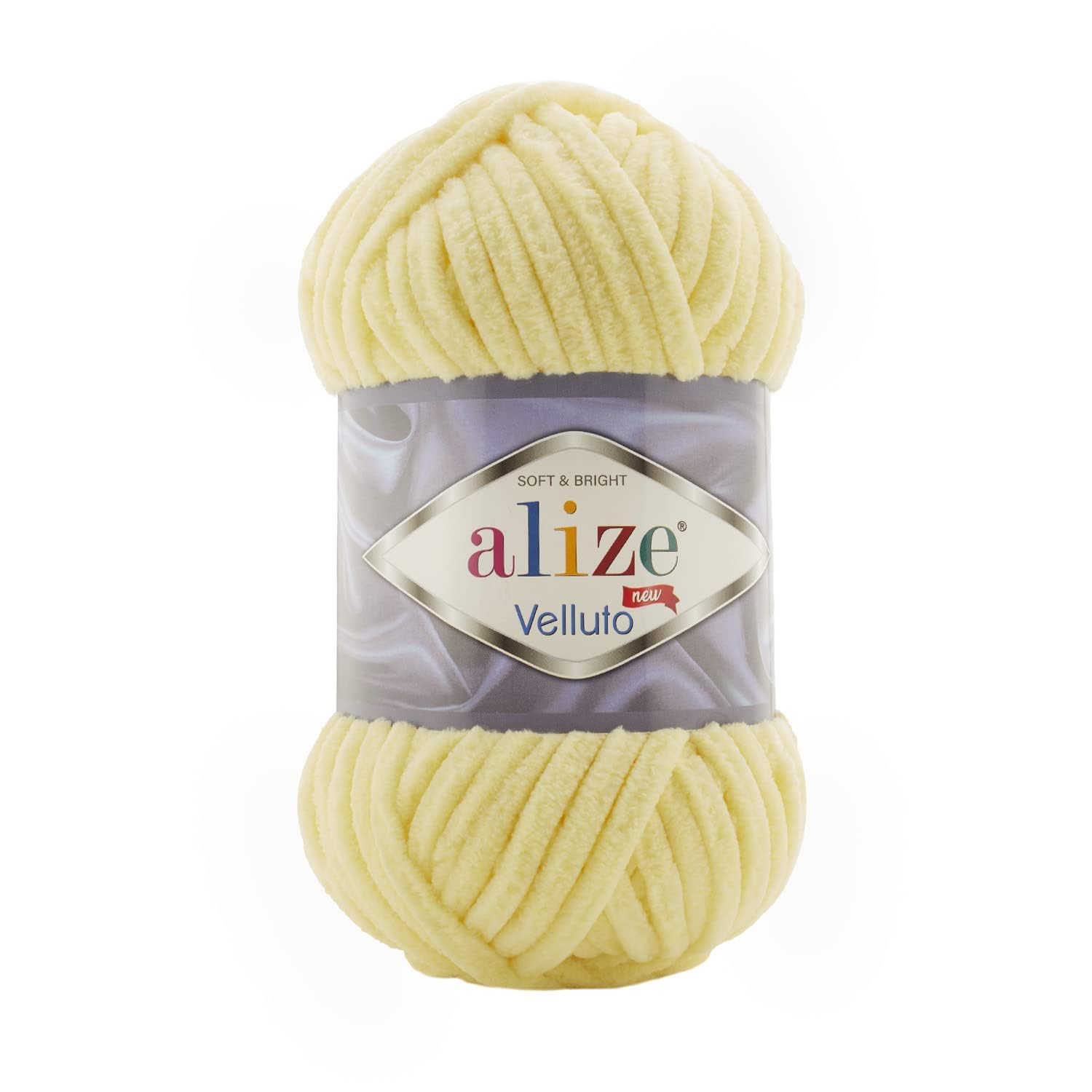 Velluto Hand Knitting Yarn 1PC (Light Yellow No. 13)