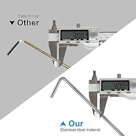 Oligei 23 Pack Tent Stakes, Heavy Duty Metal Tent Pegs, Hooked, Silver, Perfect for Camping, Gardening & Outdoor Decorations