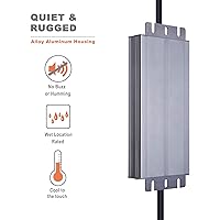 Vista 4 de transformador de fuente de alimentación LED de voltaje constante impermeable IP67 de 100W, entrada universal AC 100-240V con enchufe, salida 12V DC