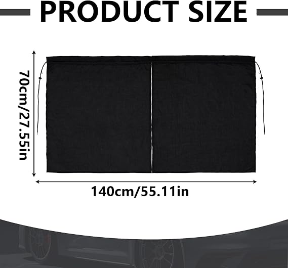 Car Divider Privacy Curtains, 140×70cm Sun Shade Heat Insulation Divider Car Curtains for Front/Rear Seats, Universal Fit Blocking Cover for Most Vehicles for Travel Camping Nap Sleeping