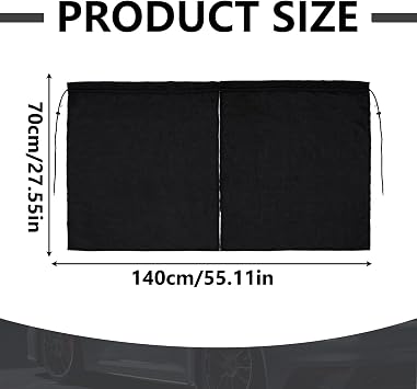 Car Divider Privacy Curtains, 140×70cm Sun Shade Heat Insulation Divider Car Curtains for Front/Rear Seats, Universal Fit Blocking Cover for Most Vehicles for Travel Camping Nap Sleeping