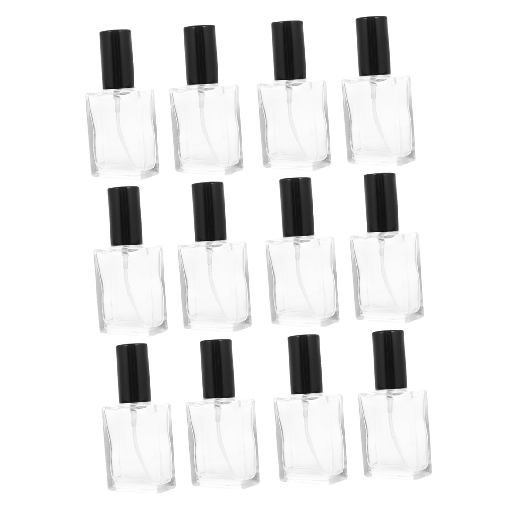 FOMIYES 12 Piezas Botella De Spray Transparente De Pulverizador De Perfume Hogar Frascos De Perfume Prácticos y Portátiles Accesorio De Viaje