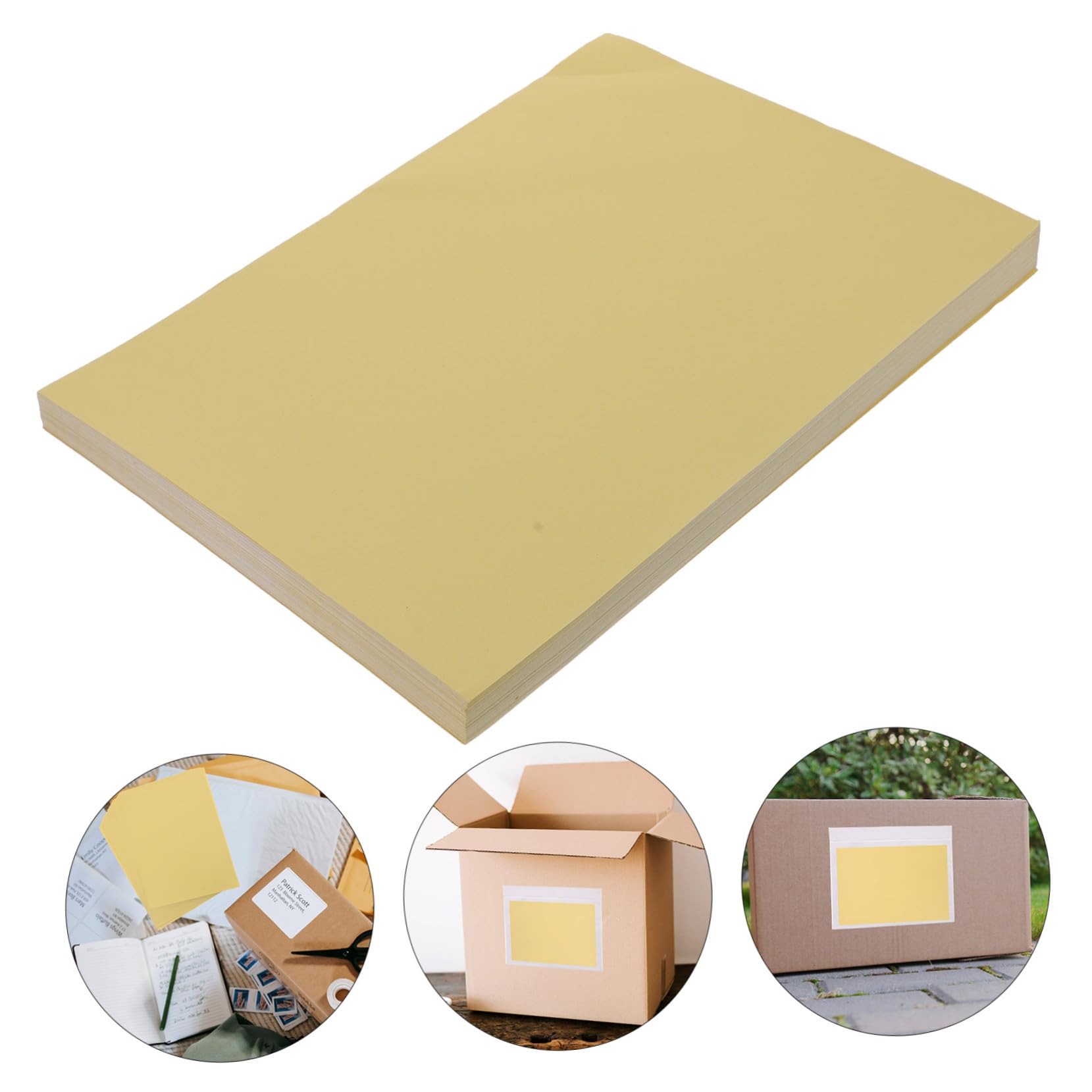 Angoily 100blätter Kopierpapier Blanko-aufkleberpapier Blanko-fotopapier Blanko-aufkleberdruckpapier Klebepapier Magnetpapier Für Drucker Selbstklebende Etiketten Leeres Bedruckbares Aufkl