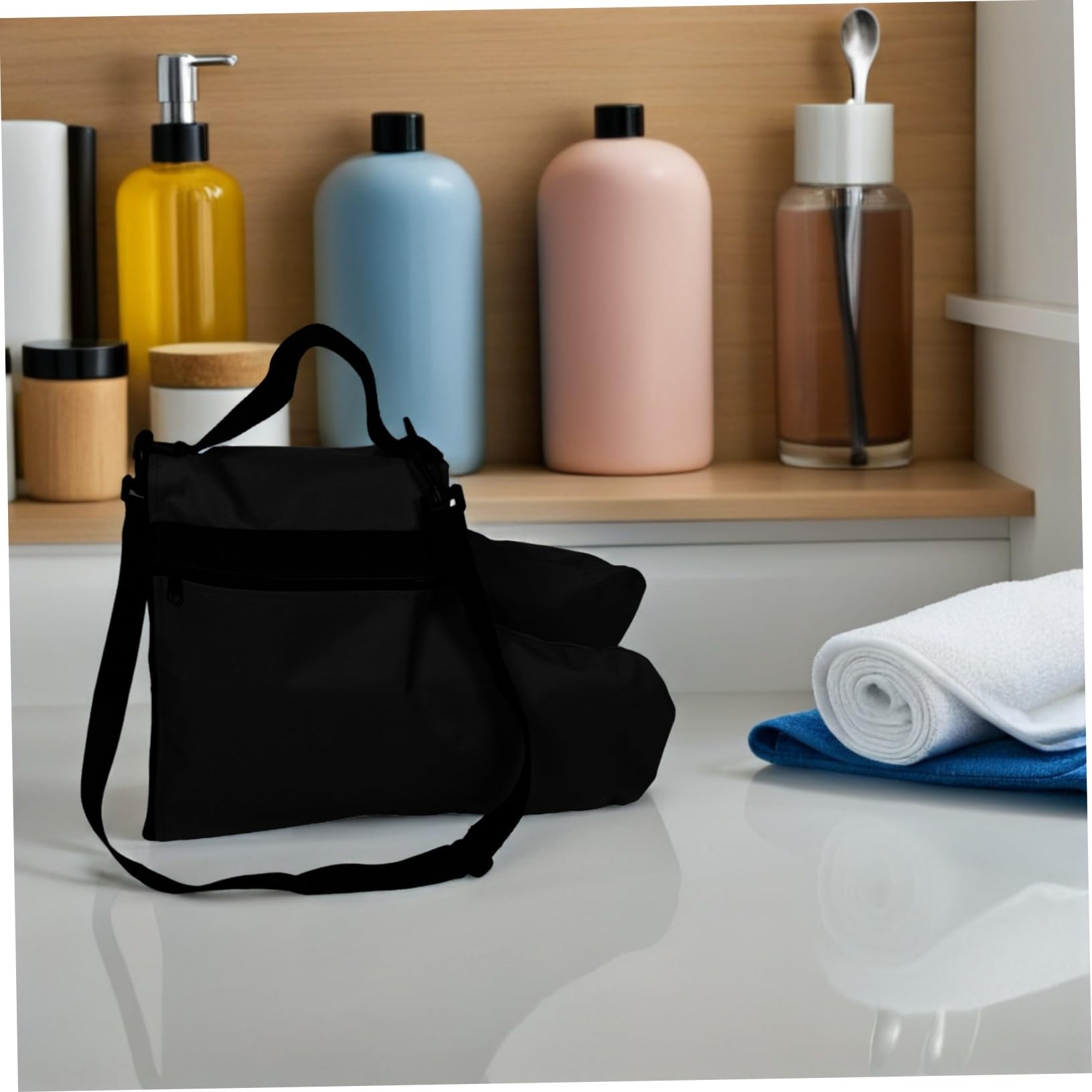 INOOMP per Rotelle con Tracolla Regolabile Contenitore Capiente per Scarpe da Pattinaggio su Ghiaccio e Sport all e Portatile
