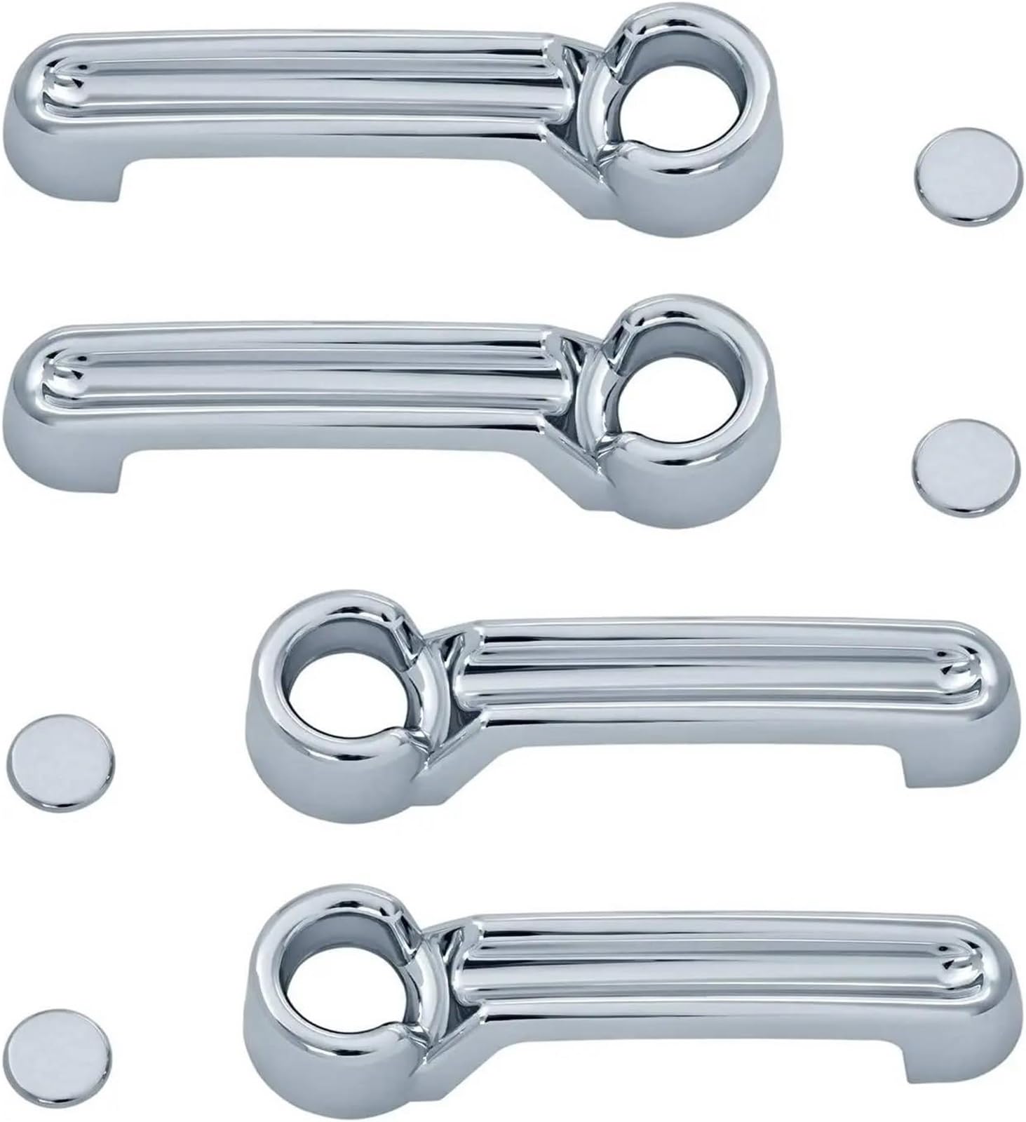 UJNHEQ ABS Chrome Car Door Handle Cover Accessories for Jeep for Liberty 2008 2009 2010 2011 2012 2013 for Wrangler 2007-2015