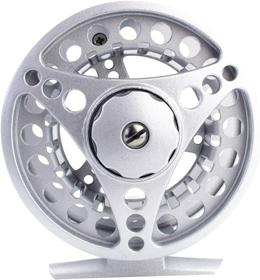 Kisangel Fly Fishing Reel Mini Fishing Wheel Fly Wheel Spinning Fishing Reels Winter Fishing Wheel for Freshwater Saltwater