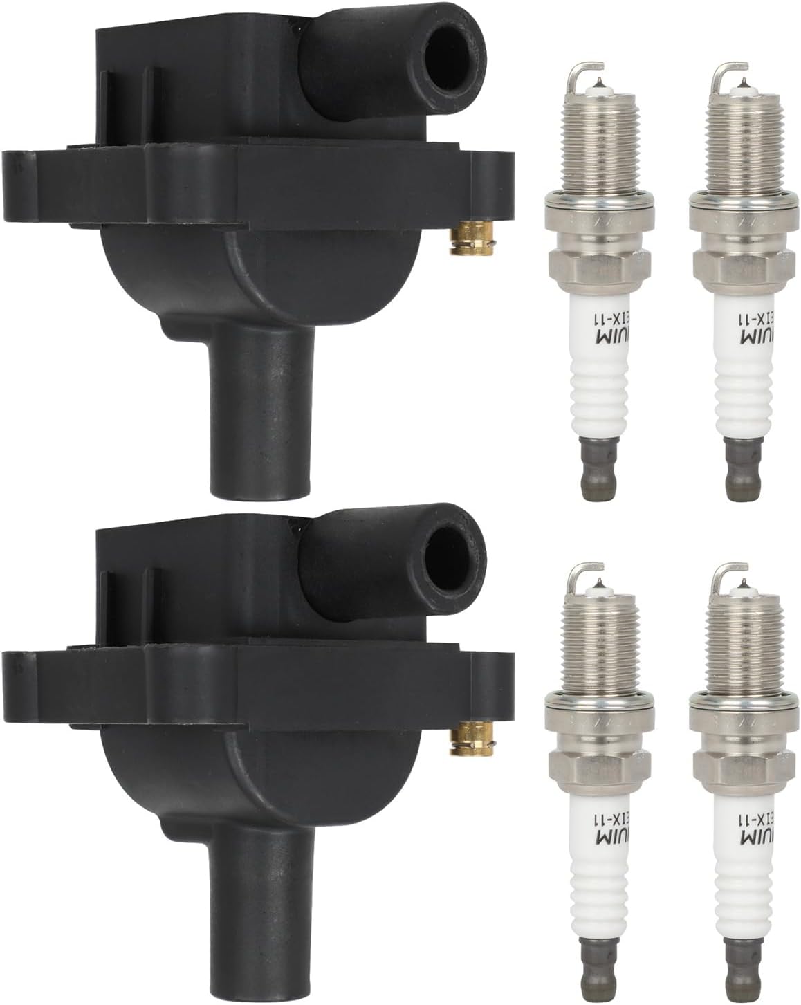 SCITOO Set of 2 ignition coils with 4 iridium Spark Plugs Replacement for Mercedes-Benz SLK230 2.3L 1998-2000,for SL320 3.2L 1997,for S320 3.2L 1997-1999,for C230 2.3L 1998-2000 Replace UF527