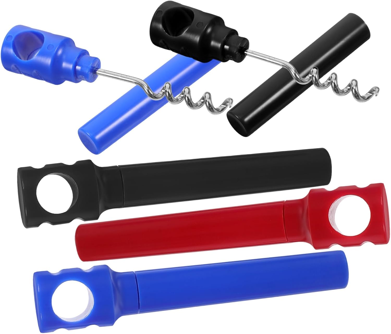 5pcs Travel Wine Bottle Opener Compact Manual Corkscrew for Wine Portable Kitchen Gadget for Outdoor Picnics and Gatherings Eye-catching Design