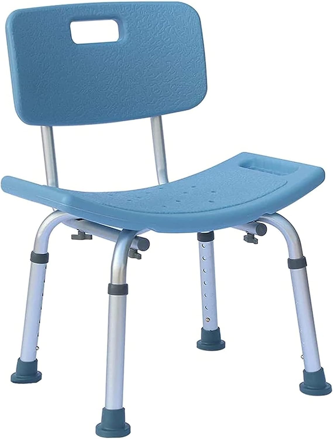 PILYON Stools,Shower Seat Portable Shower Stool, Heavy-Duty Aluminum Alloy Anti-Slip Bath Chair with Removable Backrest, Bathroom Safety Seat for Disabled Seniors and Bariatric Apply to Elderly
