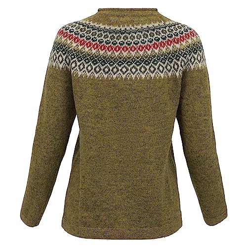 ICEWEAR Fagradalsfjall Icelandic Pattern Light Wool Long Cardigan3