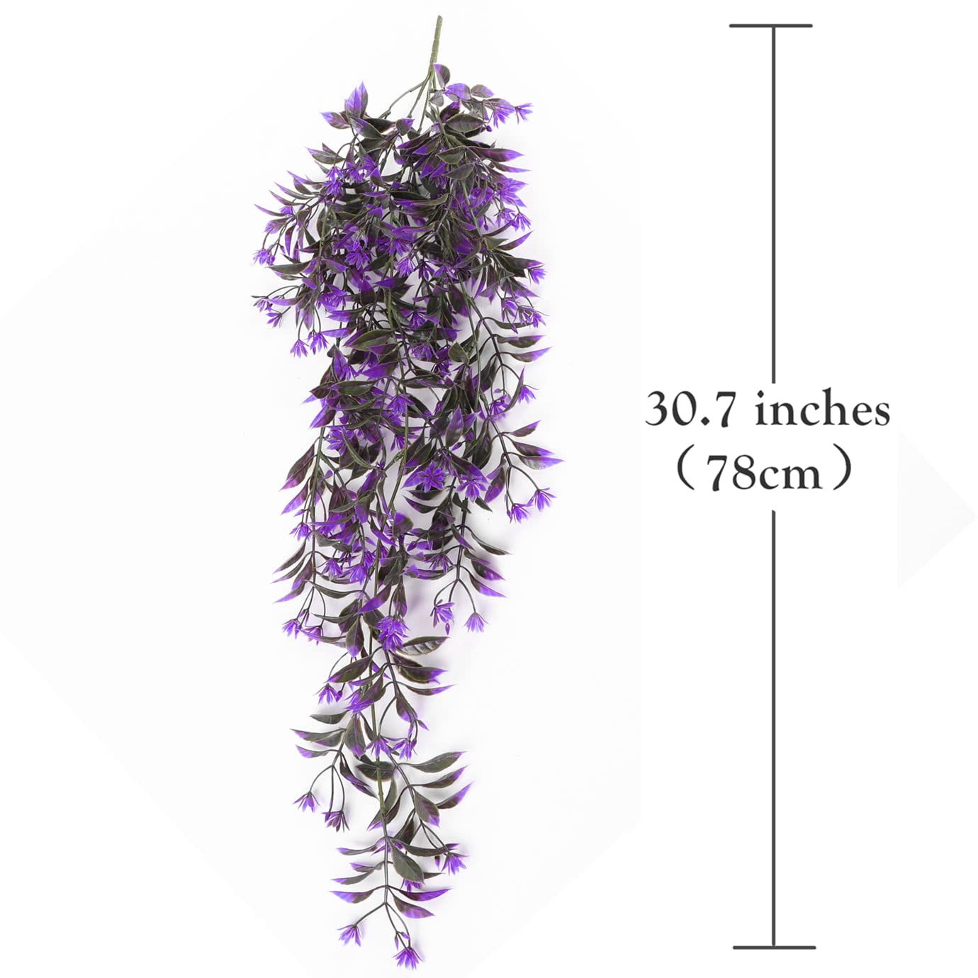PASYOU Knstliche Efeu, Ranke, Kunststoff, Pflanzen, Gras, Bltter, Reben,  UV-bestndig, knstliche Blumen fr Zuhause, drinnen und drauen,  Gartentr, Wand, Hochzeit, Party, Lila, 4 Stck : Amazon.de: Kche,  Haushalt & Wohnen