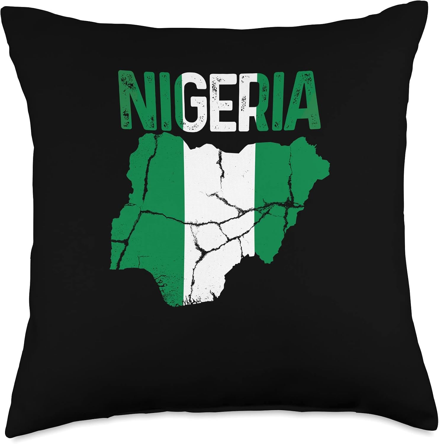 Nigeria Map Flag African Patriotic Nigerian